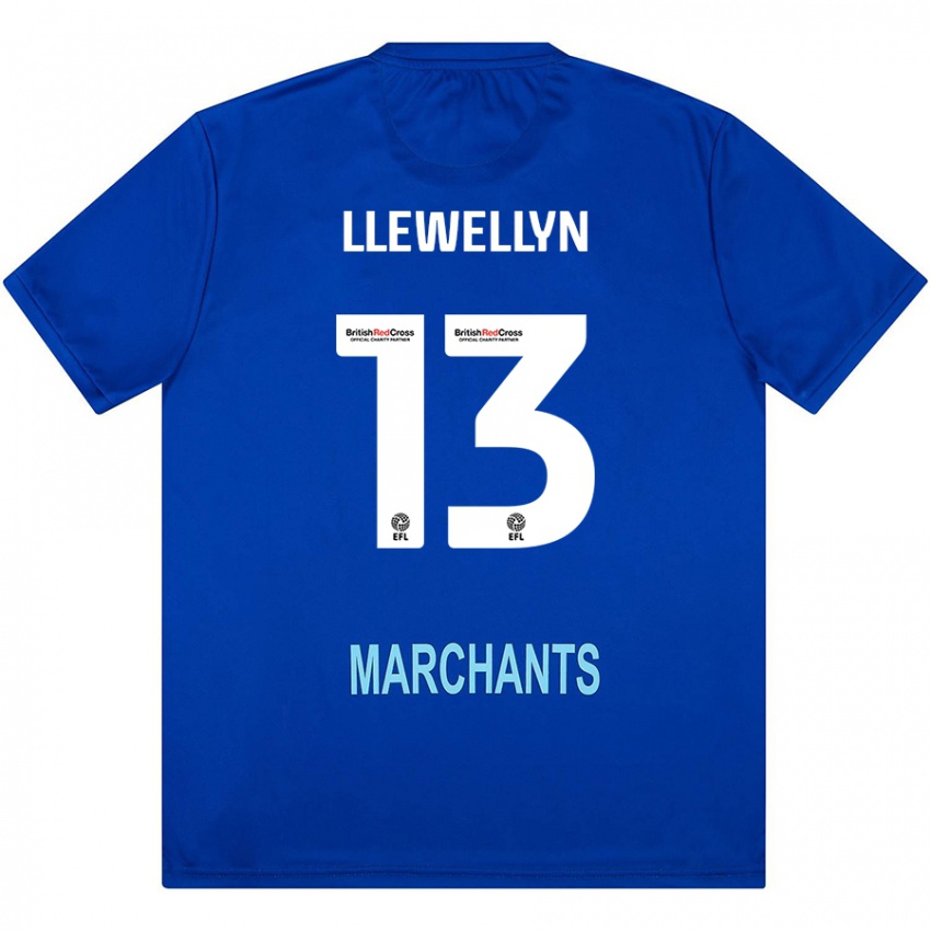 Niño Camiseta Ffion Llewellyn #13 Verde 2ª Equipación 2024/25 La Camisa