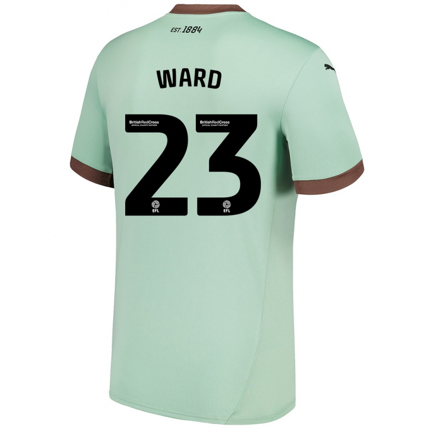 Niño Camiseta Joe Ward #23 Verde Pálido 2ª Equipación 2024/25 La Camisa