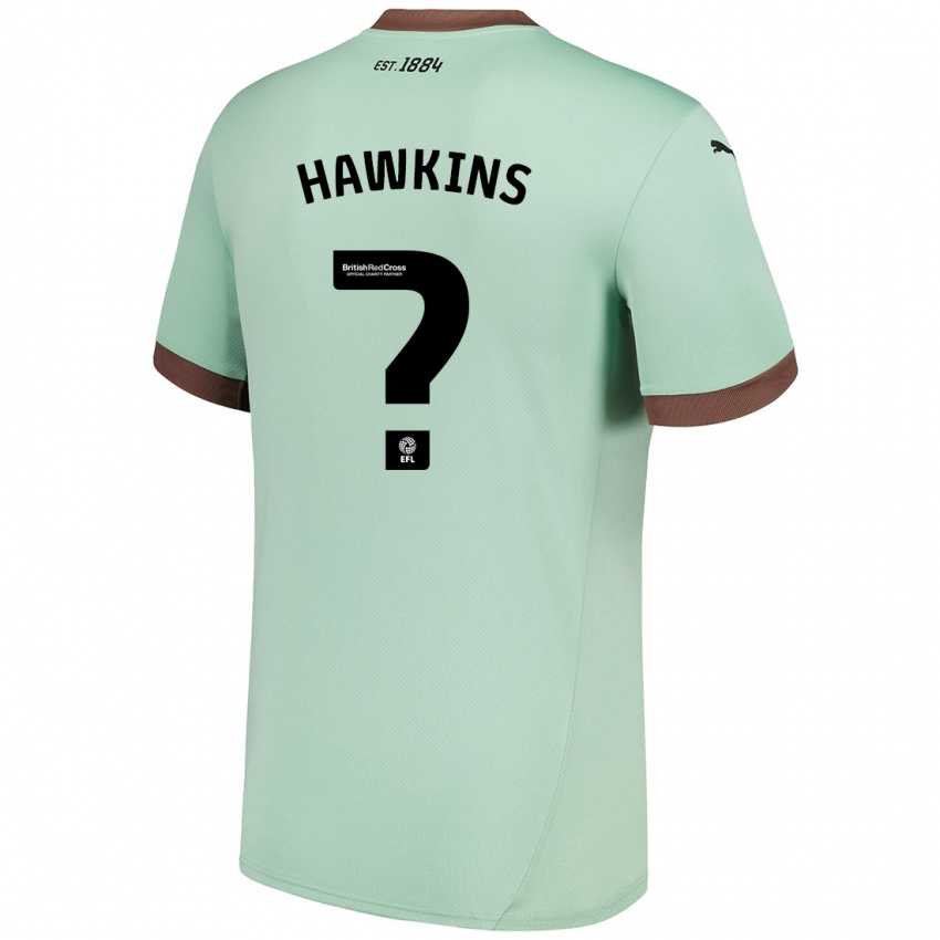 Niño Camiseta Harry Hawkins #0 Verde Pálido 2ª Equipación 2024/25 La Camisa