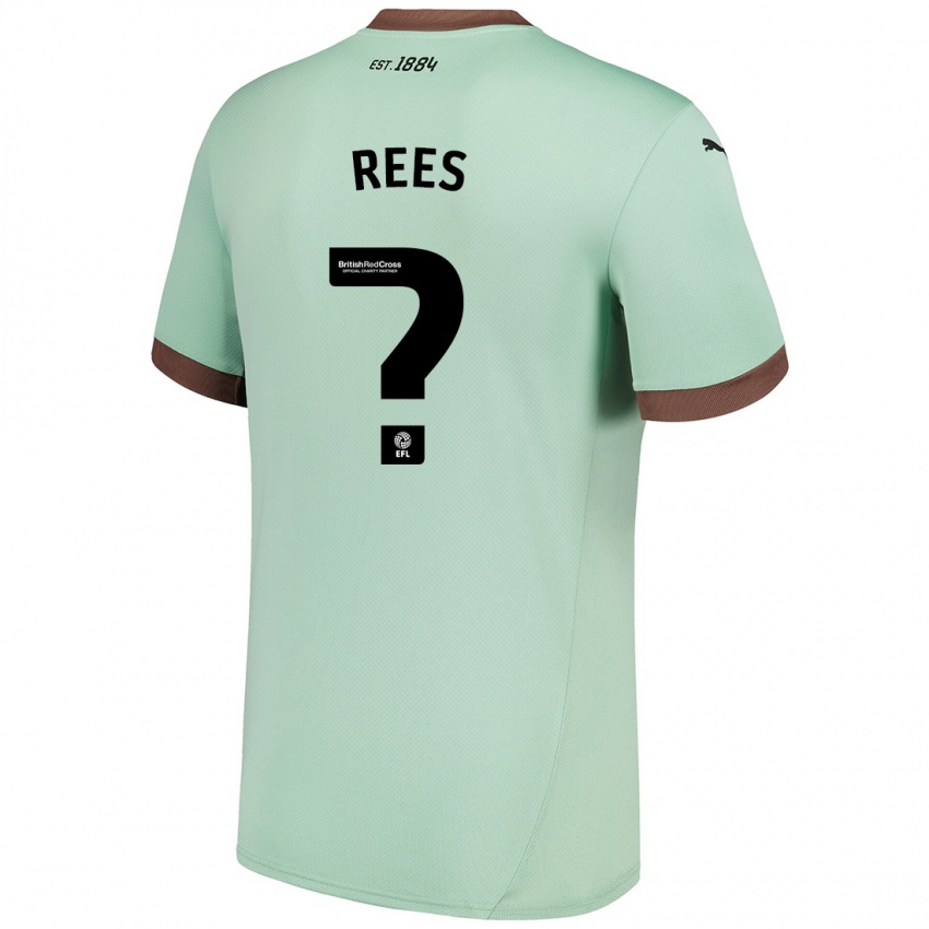 Niño Camiseta Harvey Rees #0 Verde Pálido 2ª Equipación 2024/25 La Camisa