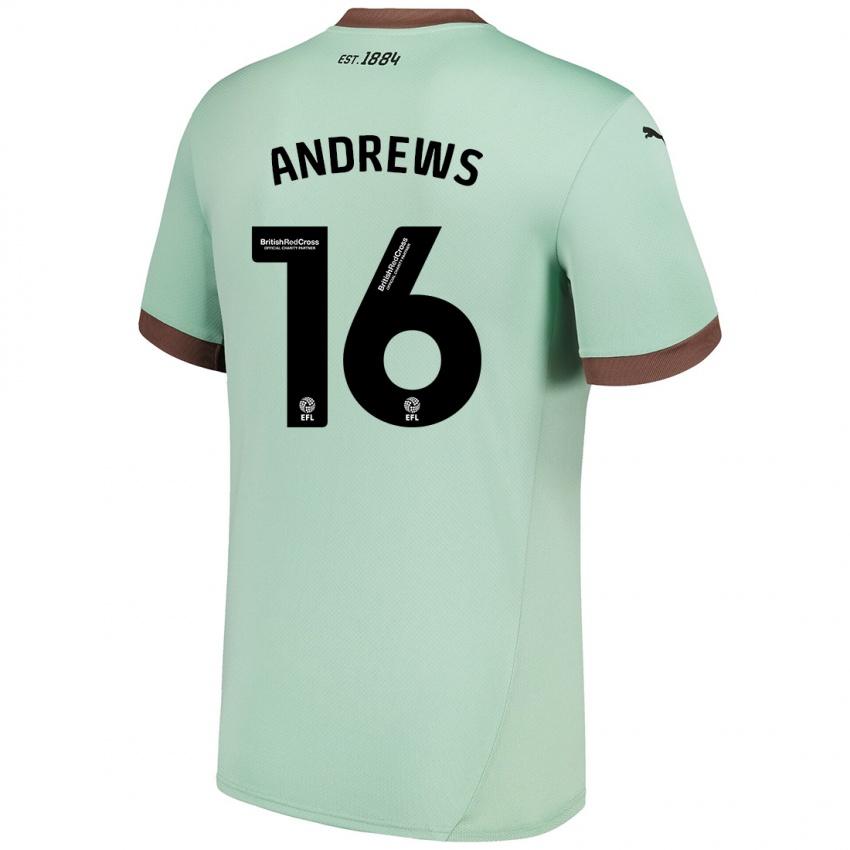 Niño Camiseta Marli Rhodes-Andrews #16 Verde Pálido 2ª Equipación 2024/25 La Camisa