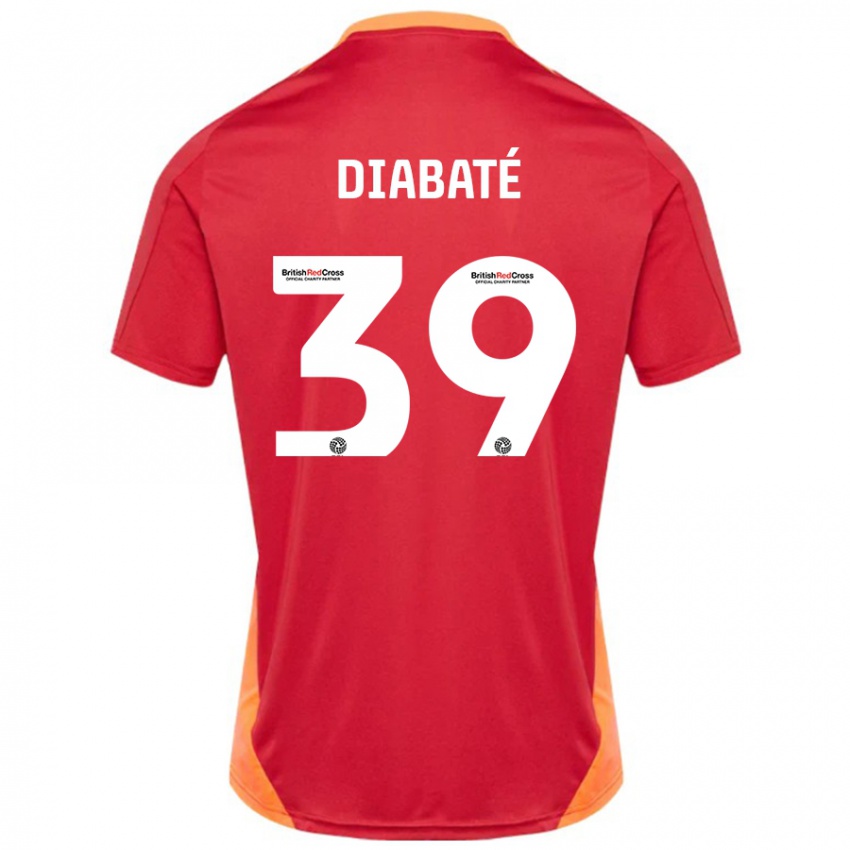 Niño Camiseta Cheick Diabaté #39 Azul Blanquecino 2ª Equipación 2024/25 La Camisa