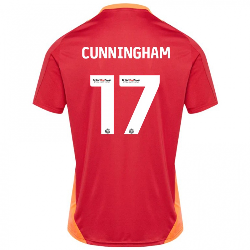 Niño Camiseta Zoe Cunningham #17 Azul Blanquecino 2ª Equipación 2024/25 La Camisa