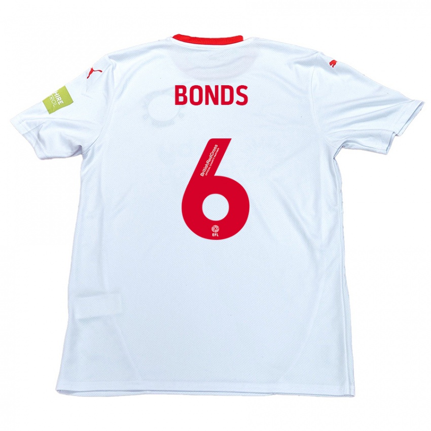 Niño Camiseta Elliot Bonds #6 Blanco 2ª Equipación 2024/25 La Camisa