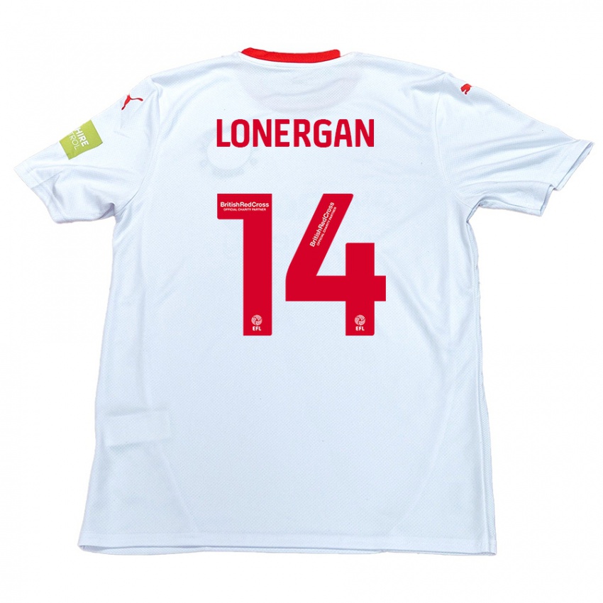 Niño Camiseta Tommy Lonergan #14 Blanco 2ª Equipación 2024/25 La Camisa