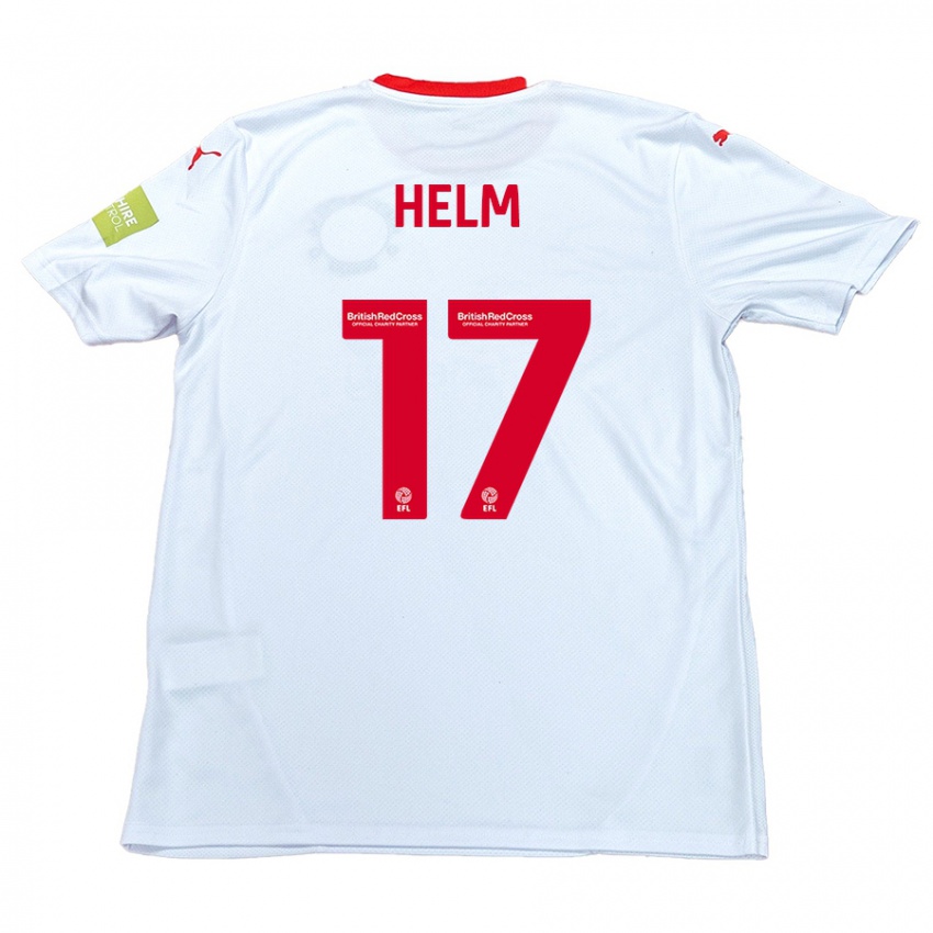 Niño Camiseta Mark Helm #17 Blanco 2ª Equipación 2024/25 La Camisa