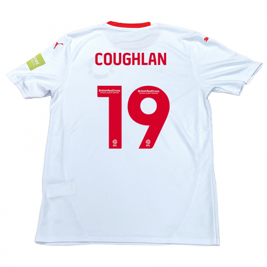 Niño Camiseta Ronan Coughlan #19 Blanco 2ª Equipación 2024/25 La Camisa