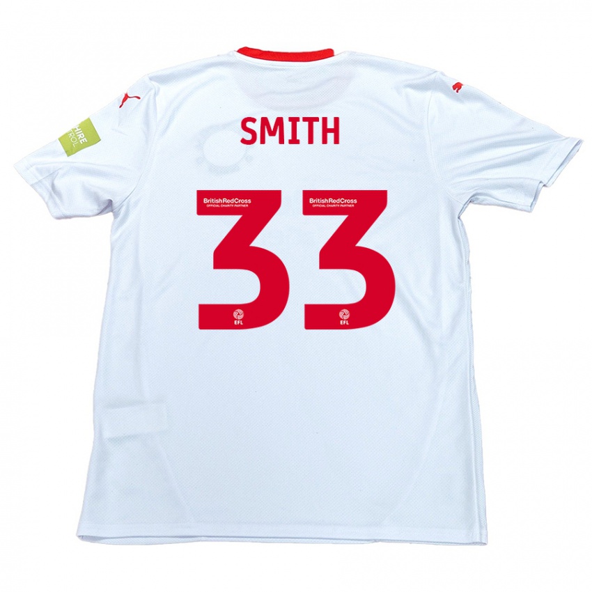 Niño Camiseta Pele Smith #33 Blanco 2ª Equipación 2024/25 La Camisa