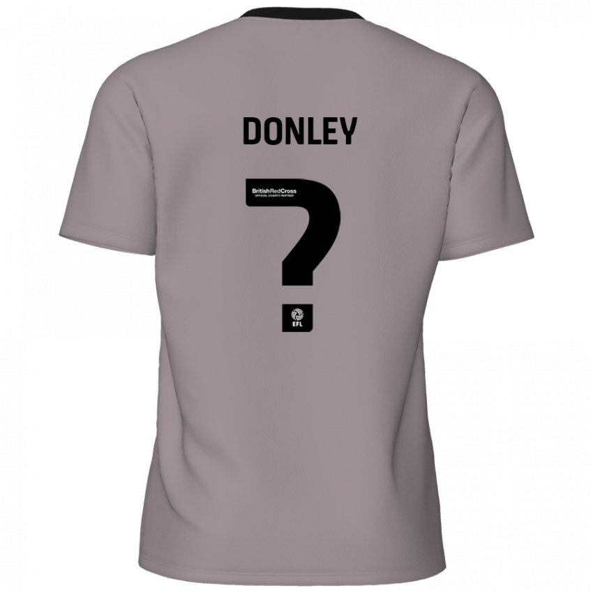 Niño Camiseta Jamie Donley #0 Gris 2ª Equipación 2024/25 La Camisa