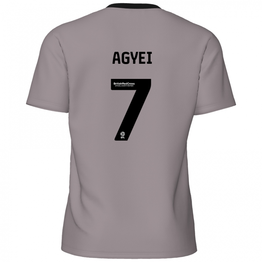 Niño Camiseta Dan Agyei #7 Gris 2ª Equipación 2024/25 La Camisa