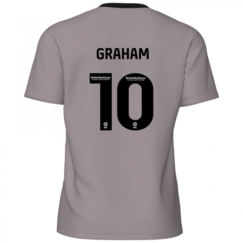 Niño Camiseta Jordan Graham #10 Gris 2ª Equipación 2024/25 La Camisa