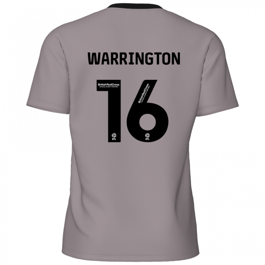 Niño Camiseta Lewis Warrington #16 Gris 2ª Equipación 2024/25 La Camisa