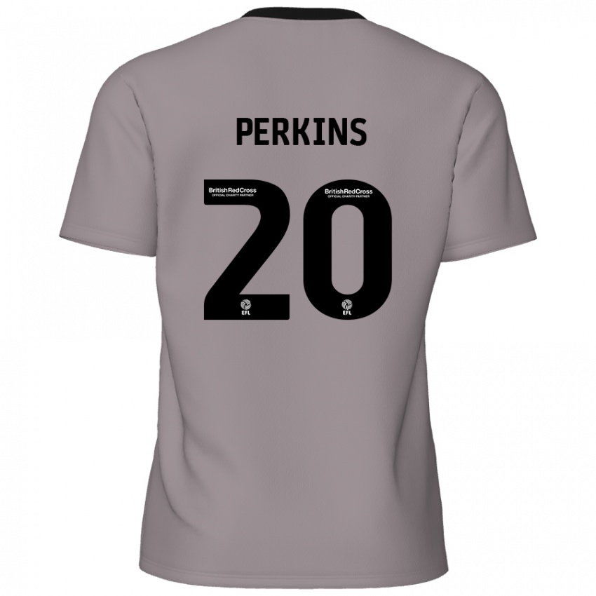 Niño Camiseta Sonny Perkins #20 Gris 2ª Equipación 2024/25 La Camisa