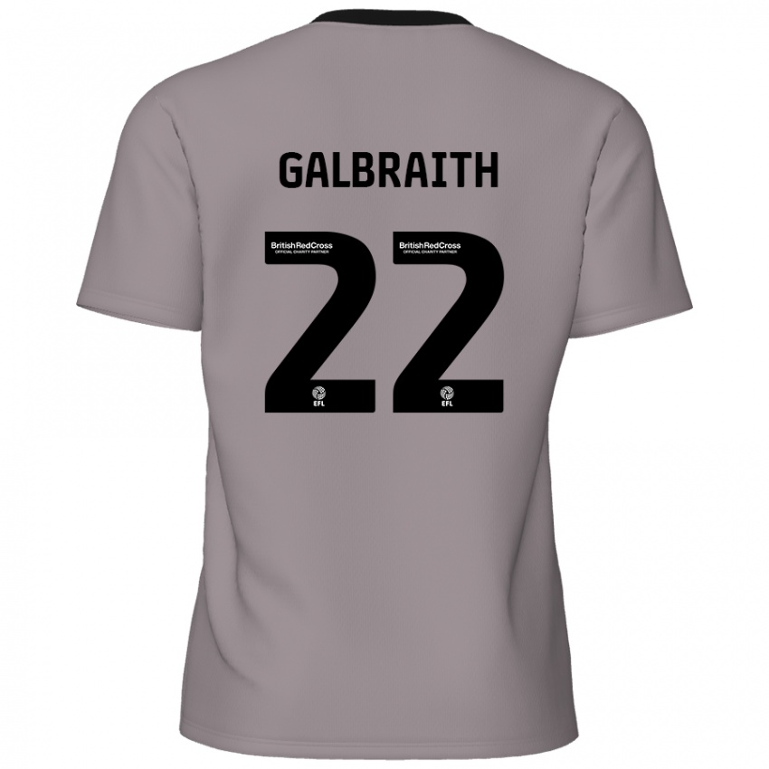 Niño Camiseta Ethan Galbraith #22 Gris 2ª Equipación 2024/25 La Camisa