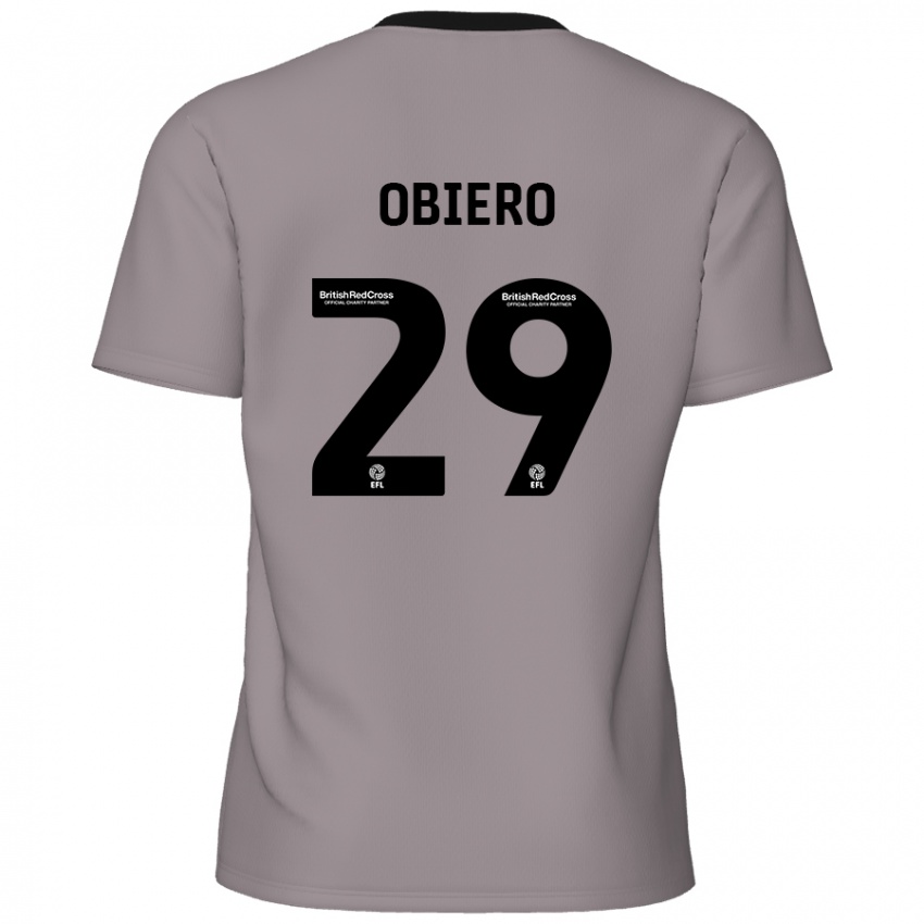 Niño Camiseta Zech Obiero #29 Gris 2ª Equipación 2024/25 La Camisa