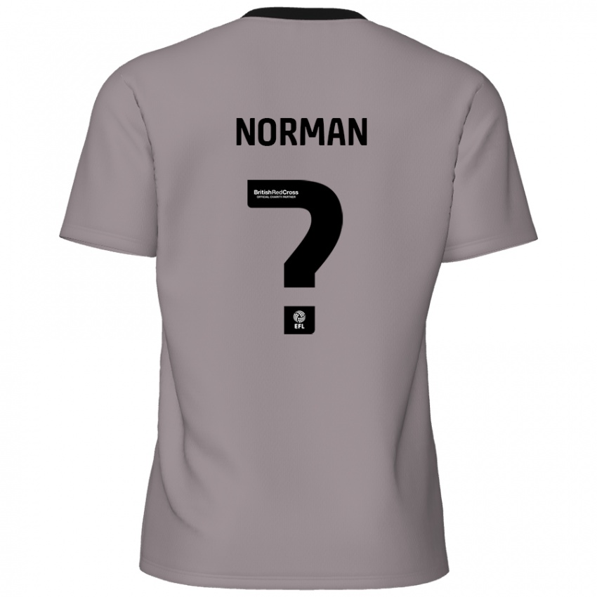 Niño Camiseta Freddie Norman #0 Gris 2ª Equipación 2024/25 La Camisa