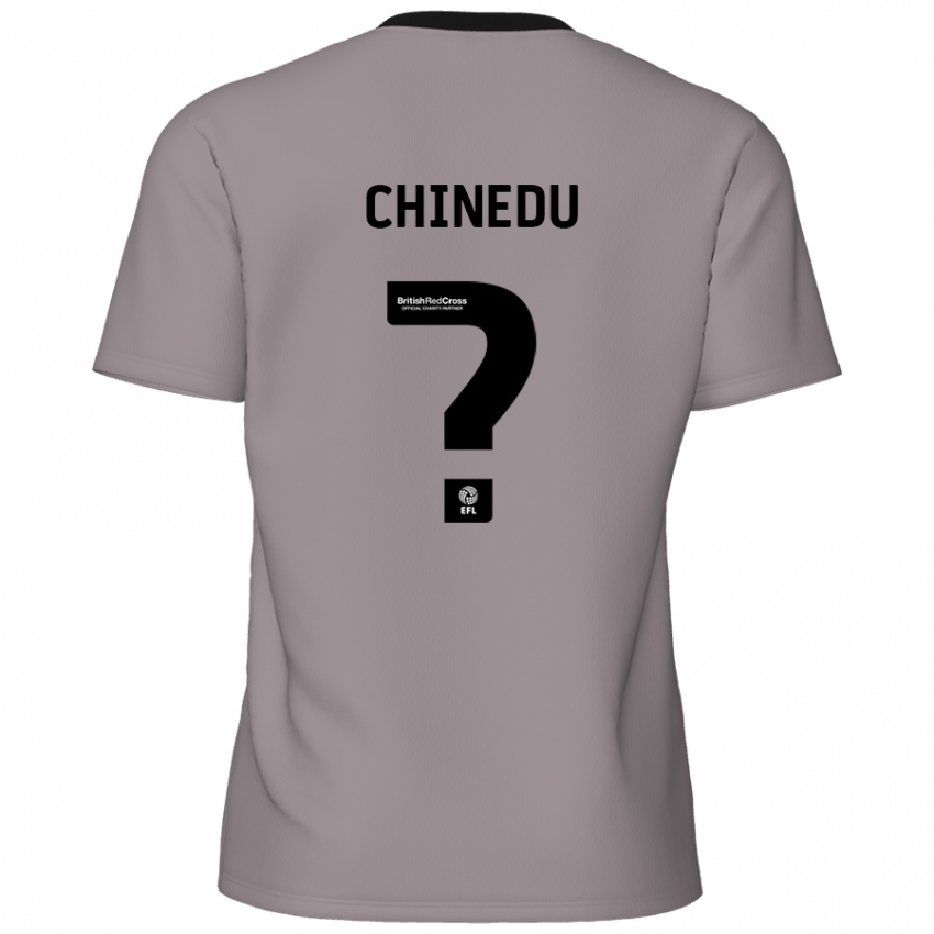 Niño Camiseta Phillip Chinedu #0 Gris 2ª Equipación 2024/25 La Camisa