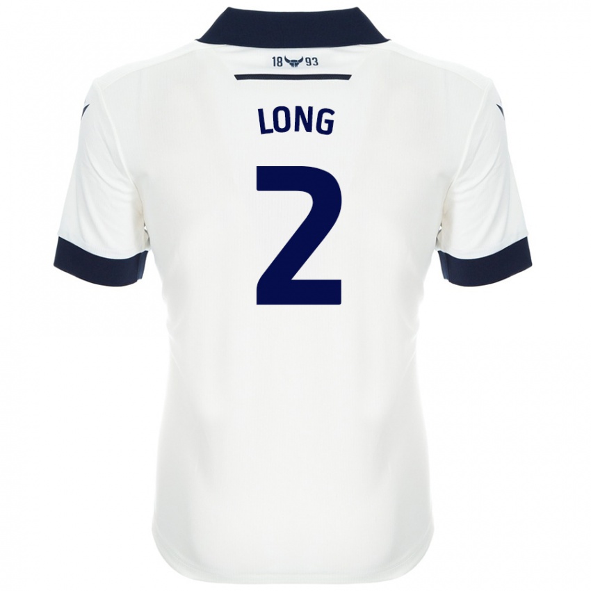 Niño Camiseta Sam Long #2 Blanco Azul Marino 2ª Equipación 2024/25 La Camisa