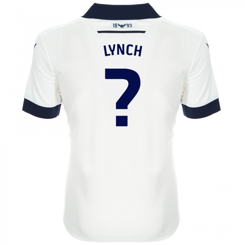 Niño Camiseta Bobby Lynch #0 Blanco Azul Marino 2ª Equipación 2024/25 La Camisa