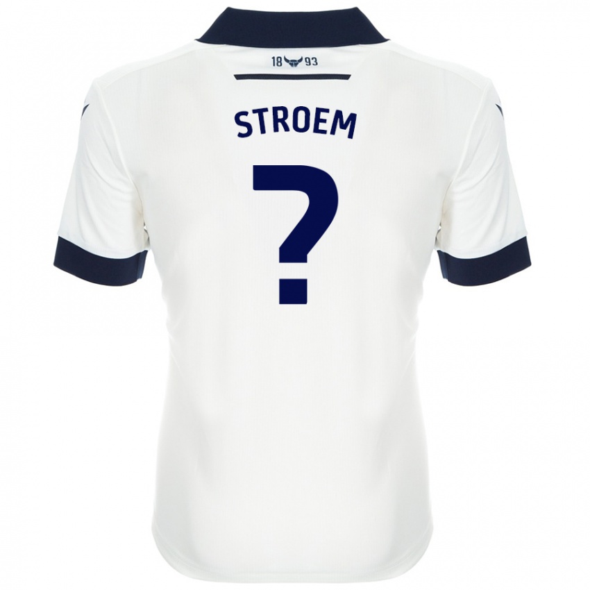 Niño Camiseta Lena Stroem #0 Blanco Azul Marino 2ª Equipación 2024/25 La Camisa