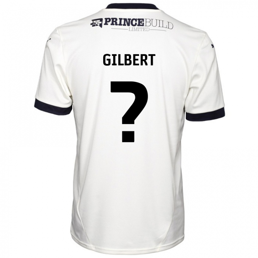 Niño Camiseta Luke Gilbert #0 Blanquecino Negro 2ª Equipación 2024/25 La Camisa