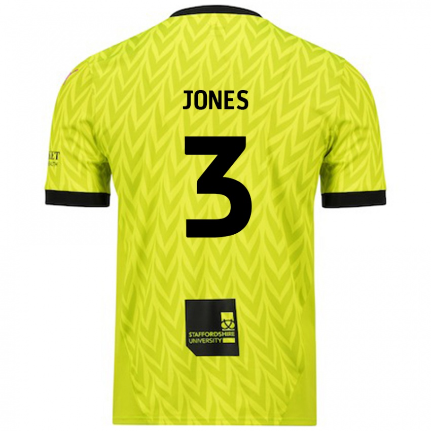 Niño Camiseta Dan Jones #3 Verde Fluorescente 2ª Equipación 2024/25 La Camisa