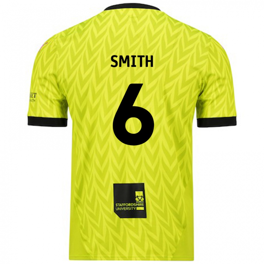 Niño Camiseta Nathan Smith #6 Verde Fluorescente 2ª Equipación 2024/25 La Camisa