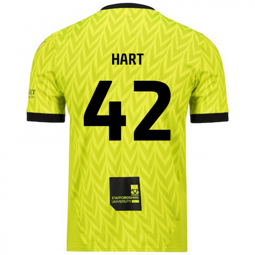 Niño Camiseta Sam Hart #42 Verde Fluorescente 2ª Equipación 2024/25 La Camisa