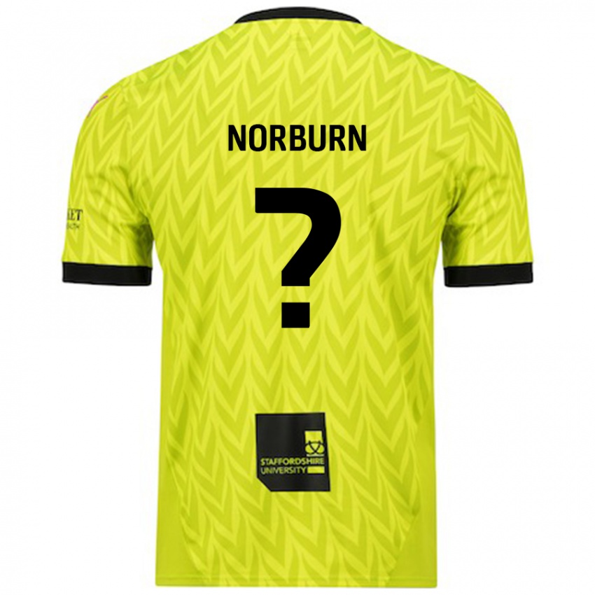 Niño Camiseta Dylan Norburn #0 Verde Fluorescente 2ª Equipación 2024/25 La Camisa