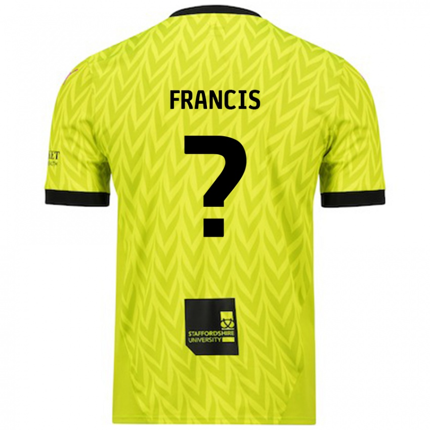 Niño Camiseta Louis Francis #0 Verde Fluorescente 2ª Equipación 2024/25 La Camisa