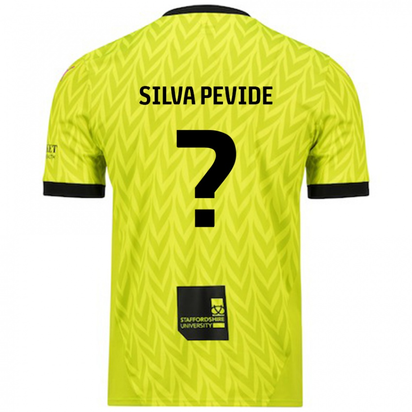 Niño Camiseta Joao Silva Pevide #0 Verde Fluorescente 2ª Equipación 2024/25 La Camisa