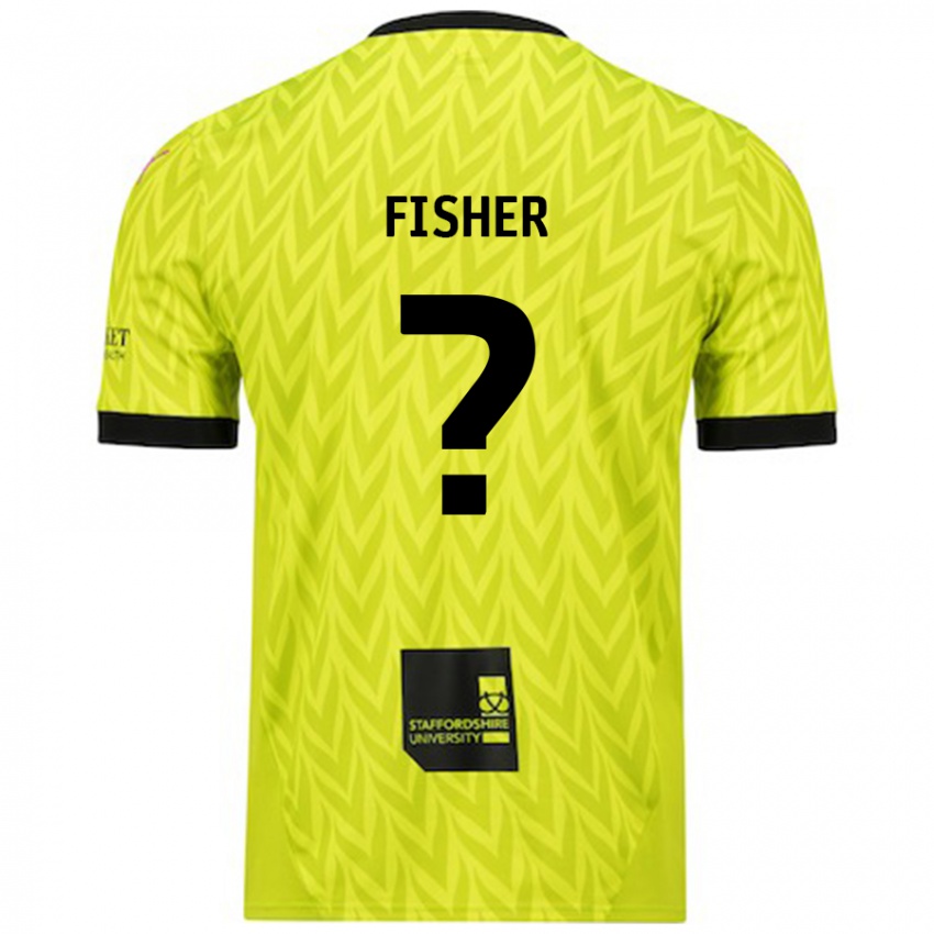 Niño Camiseta Elijah Fisher #0 Verde Fluorescente 2ª Equipación 2024/25 La Camisa