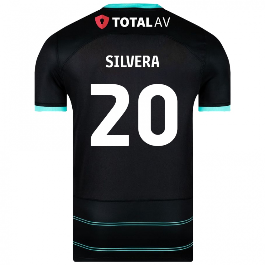 Niño Camiseta Sam Silvera #20 Negro 2ª Equipación 2024/25 La Camisa