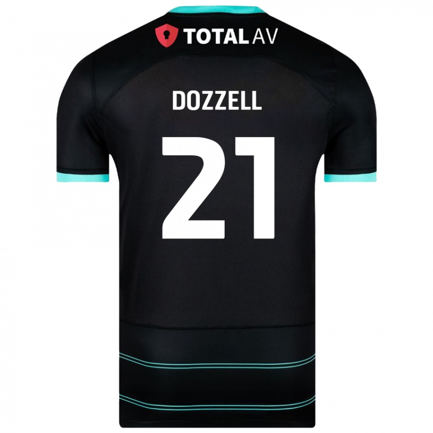 Niño Camiseta Andre Dozzell #21 Negro 2ª Equipación 2024/25 La Camisa