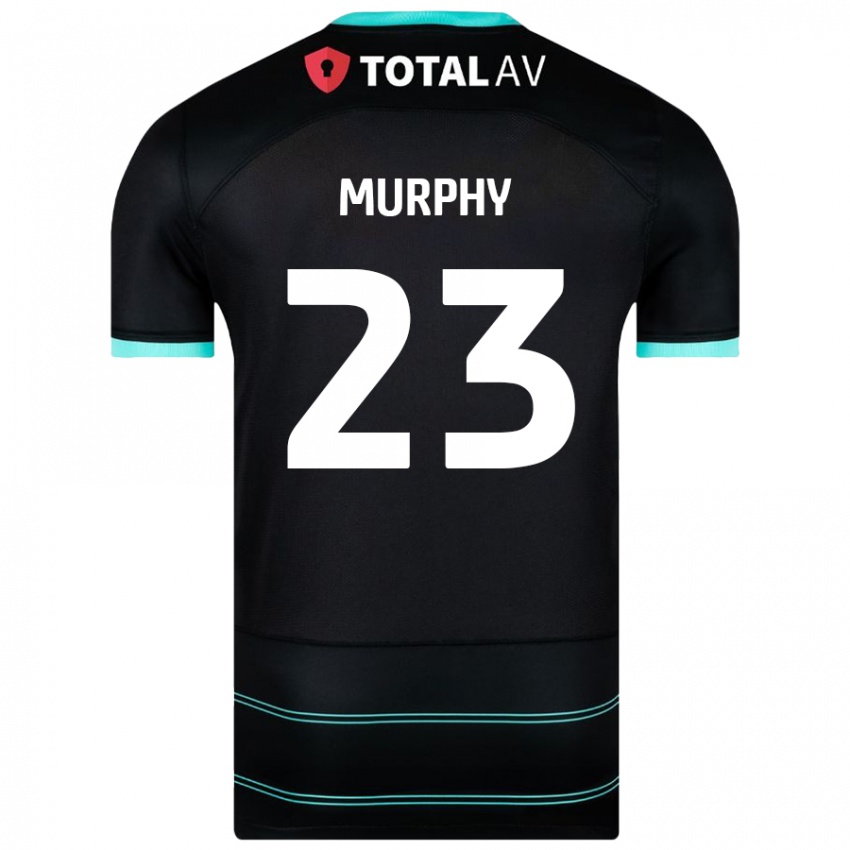 Niño Camiseta Josh Murphy #23 Negro 2ª Equipación 2024/25 La Camisa