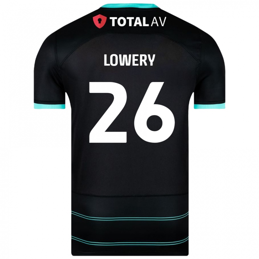 Niño Camiseta Tom Lowery #26 Negro 2ª Equipación 2024/25 La Camisa