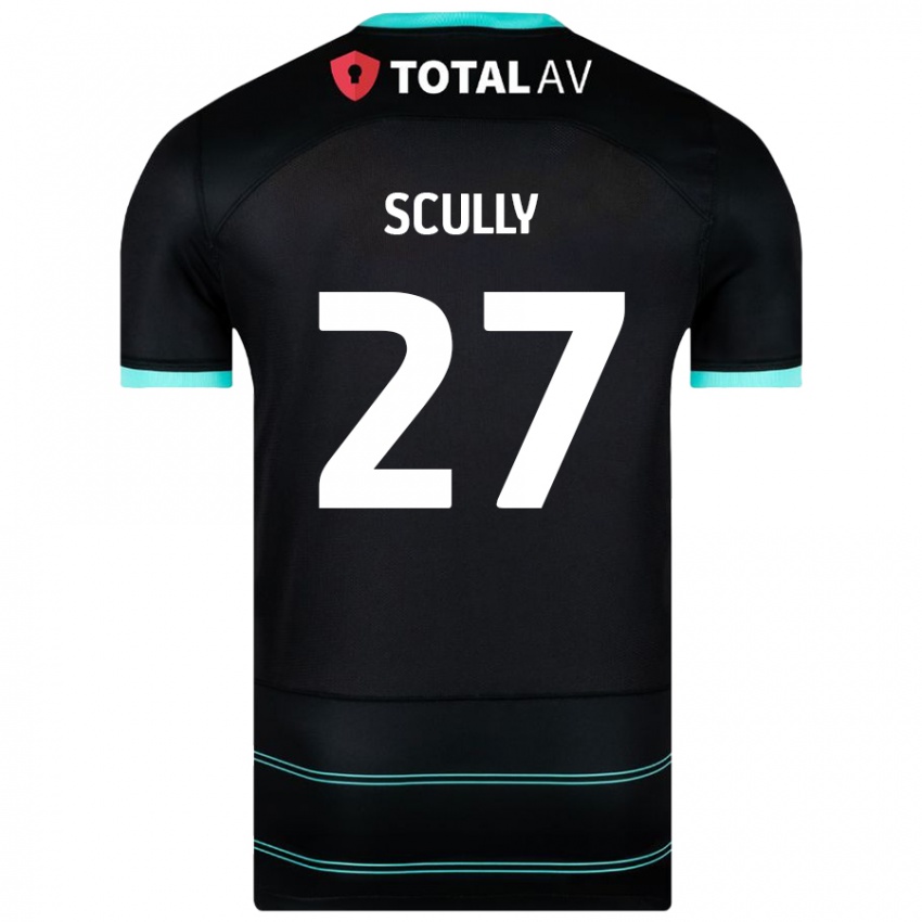 Niño Camiseta Anthony Scully #27 Negro 2ª Equipación 2024/25 La Camisa