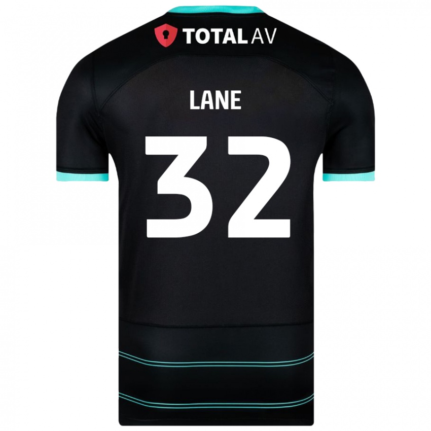 Niño Camiseta Paddy Lane #32 Negro 2ª Equipación 2024/25 La Camisa