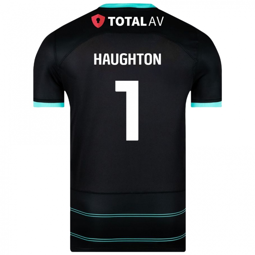 Niño Camiseta Hannah Haughton #1 Negro 2ª Equipación 2024/25 La Camisa