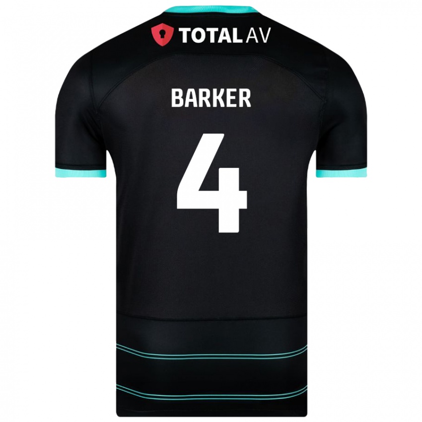 Niño Camiseta Sophie Barker #4 Negro 2ª Equipación 2024/25 La Camisa