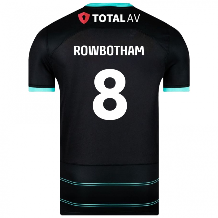 Niño Camiseta Ava Rowbotham #8 Negro 2ª Equipación 2024/25 La Camisa