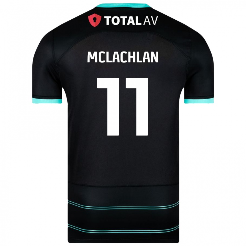 Niño Camiseta Daisy Mclachlan #11 Negro 2ª Equipación 2024/25 La Camisa