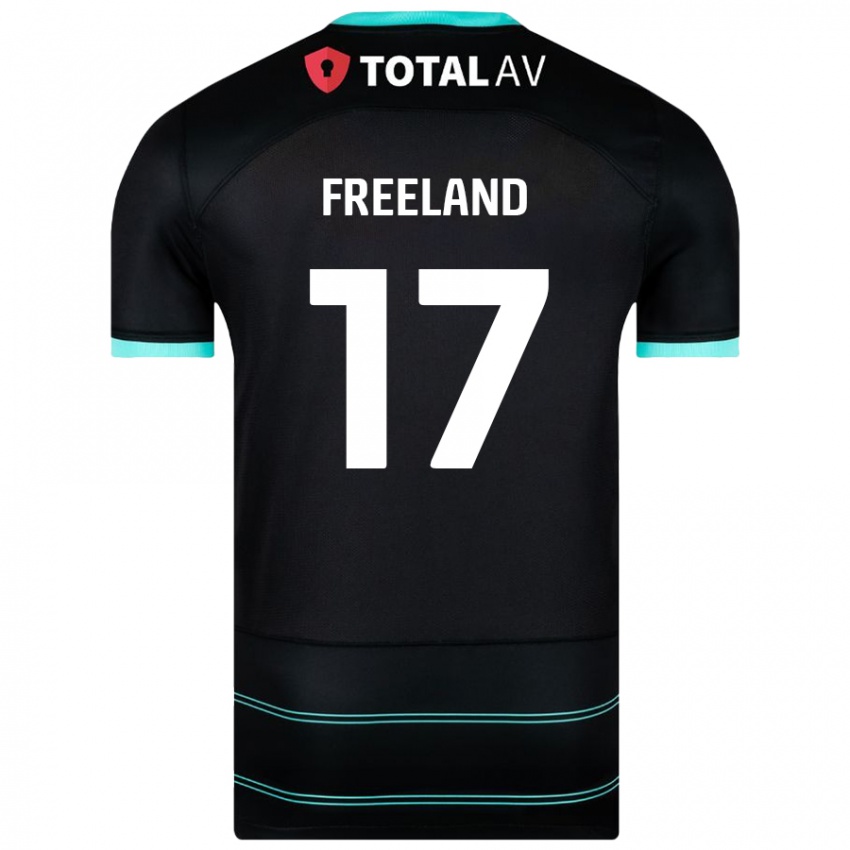 Niño Camiseta Georgie Freeland #17 Negro 2ª Equipación 2024/25 La Camisa