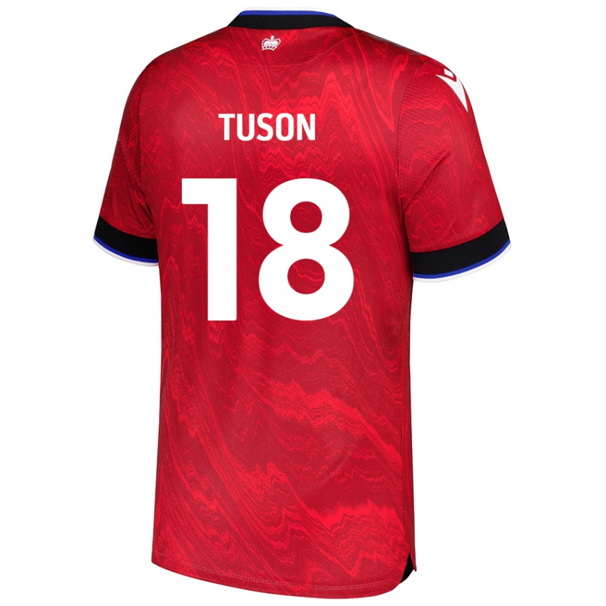 Niño Camiseta Freya Meadows-Tuson #18 Rojo Negro 2ª Equipación 2024/25 La Camisa