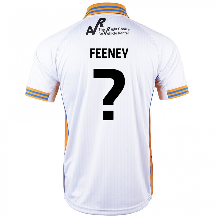 Niño Camiseta Josh Feeney #0 Blanco 2ª Equipación 2024/25 La Camisa