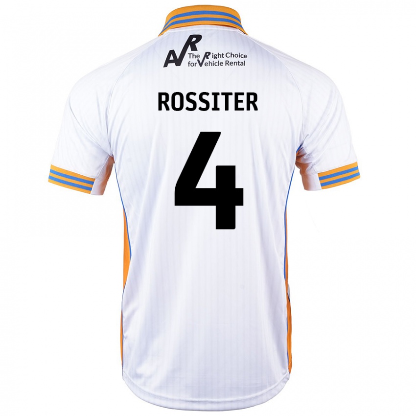 Niño Camiseta Jordan Rossiter #4 Blanco 2ª Equipación 2024/25 La Camisa