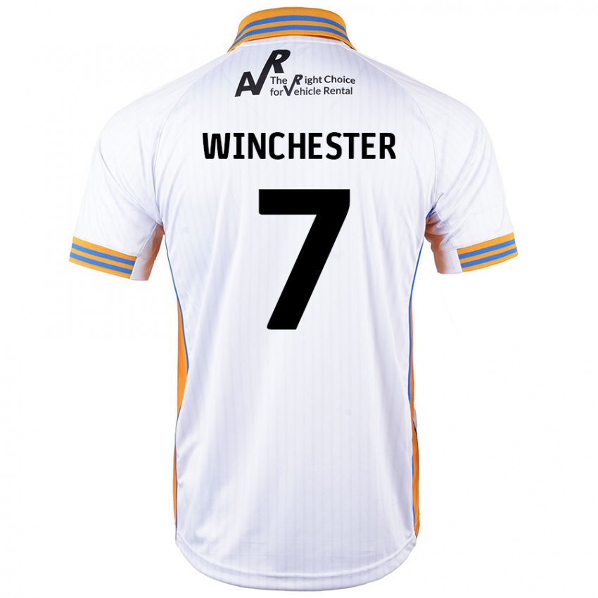 Niño Camiseta Carl Winchester #7 Blanco 2ª Equipación 2024/25 La Camisa