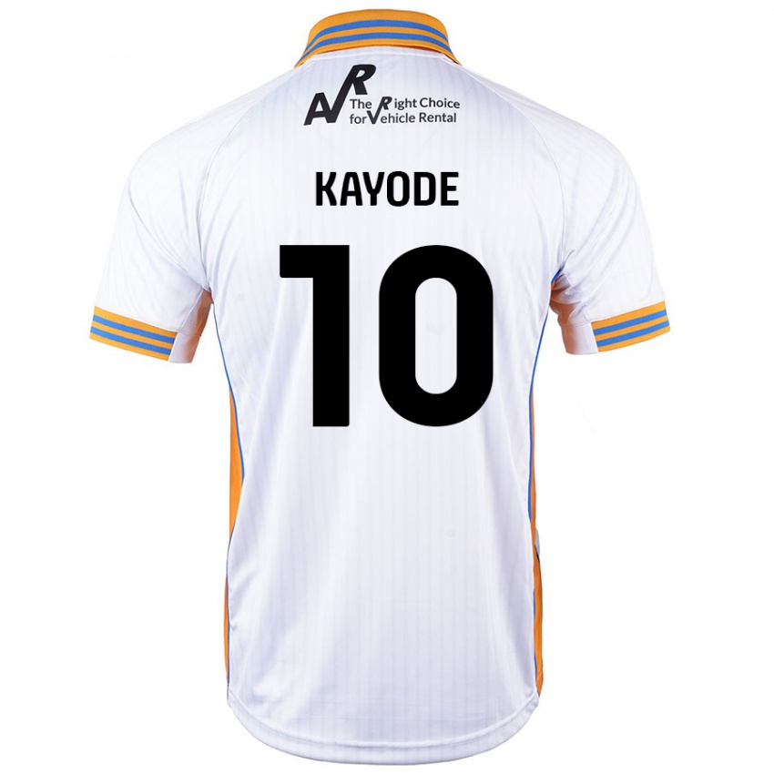 Niño Camiseta Joshua Kayode #10 Blanco 2ª Equipación 2024/25 La Camisa