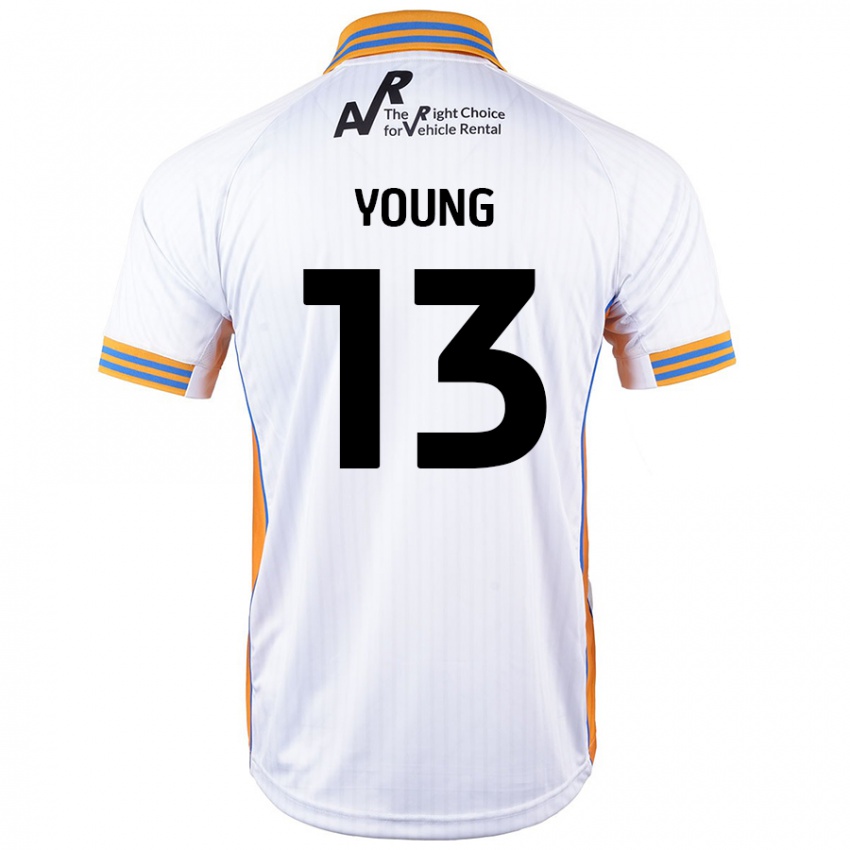 Niño Camiseta Joe Young #13 Blanco 2ª Equipación 2024/25 La Camisa