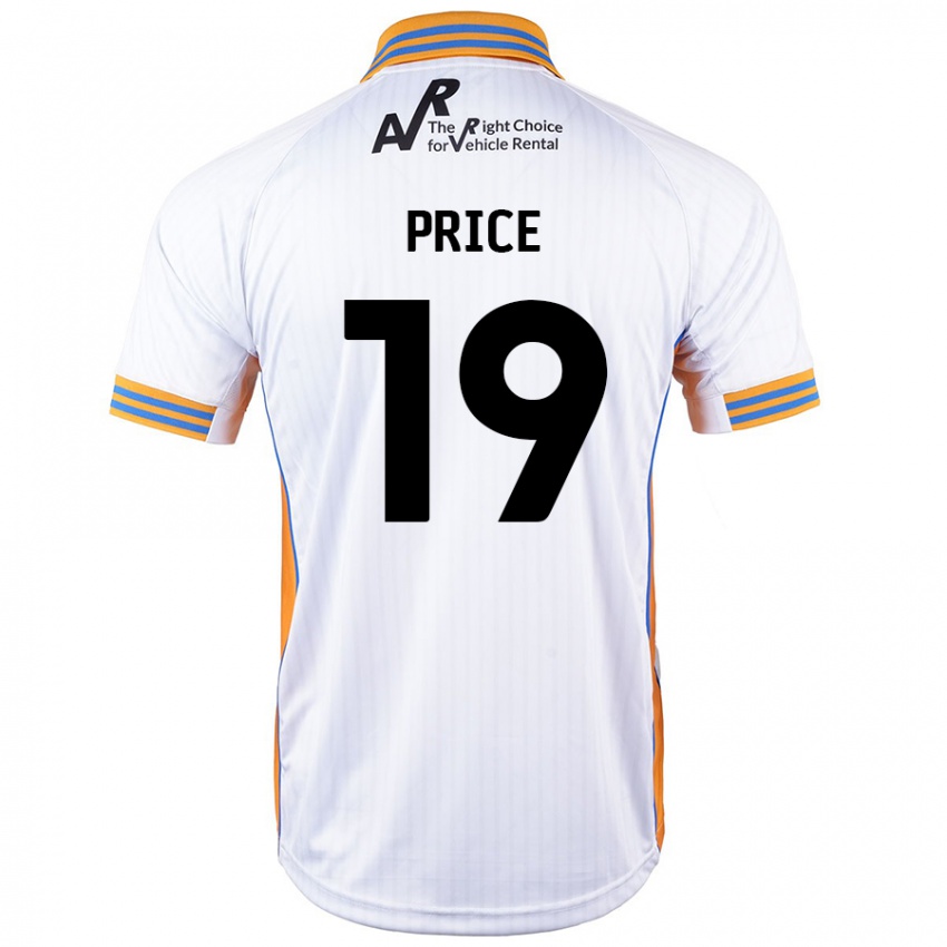 Niño Camiseta Jack Price #19 Blanco 2ª Equipación 2024/25 La Camisa